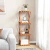 Free Standing Shoe Rack Entryway Folding Plant Rack-Natural