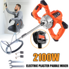 220V 2100W Electric Plaster Paddle Mixer Drill Mortar Cement Paint Stirrer Whisk