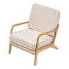 Solid Wood Frame Scandi Fabric Tub Armchair Padded Single Sofa Couch Loveseat UK