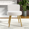 Teddy Fleece Upholstery Dressing Table Stool Pouff Footstool Makeup Vanity Chair