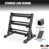 Dumbbell Rack Storage Stand Hex Weight Heavy Duty 3 Tier Wide Home Gym Fitness