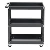 Portable Tool Trolley Steel Storage Shelf Carts Roller Workshop Garage Organizer