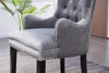 Velvet Pull Door Knocker Studded Dining Kitchen Accent Chairs Luxury Windsor