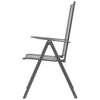 2x Outdoor Reclining Chairs Steel Mesh Garden Patio Furniture Seat