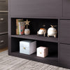 Kids Wooden Cabin Bed Mid Sleeper Bed Frame Storage Bed with Drawers and Shelves