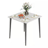 4-Person Large Glossy Marble Dining Table Modern Kitchen Table Office Work Table