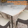 Stunning Round Extendable Dining Table Family Dinner Marble Table Villa Lounge