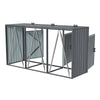 Triple Wheelie Bin Storage Metal Store Cover Garden Rubbish Dustbin 3 Shed House