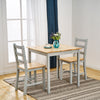 4 Colours Solid Wood Dining Table and 2 Chairs Set Kitchen Room Home Furniture