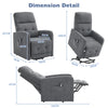 Electric Rise Recliner Chair Sofa Upholstered Armchair with Control for Disabled