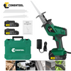 Brushless Cordless Reciprocating Saw 2x2.5Ah Battery Wood Metal Plaster Plastic