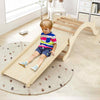 Toddler Climber Arch 3-In-1 Wooden Climber w/Ramp & Soft Mat