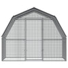 Chicken Cages 2 pcs with Roof and Door Galvanised Steel T6K1