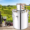 5 Gallon 20L Moonshine Still Water Alcohol Distiller DIY Whiskey Home Brewing