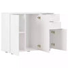 Sideboard Cabinet Cupboard Unit Storage Furniture With 2 Drawers & 2/3 Doors UK