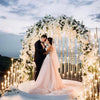 Moongate Round Wedding Arch Metal Backdrop Stand Flower Garland Frame Venue Deco