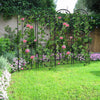 2pcs Large Metal Garden Trellis for Climbing Plants Tall Rustproof Gothic Fences