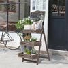 Rustic 3 Tier Wooden Chalkboard Produce/ Retail Display Stand Plant Flower Shelf