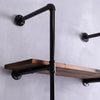 Wood Industrial Floating Shelves Pipe Shelf Storage Rustic Vintage Shelving Kit
