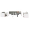 Camerina 2 Piece Garden Set White Solid Wood Pine,Garden Set,Patio M0C1