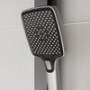 Square Thermostatic Shower Mixer Gunmetal Grey Electronic Disaplay Piano Keys