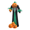 9FT 8FT Pumpkin Ghost Inflatable Halloween Decoration w/ LED Lights Accessories
