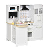 Kids Kitchen Playset, Toy Kitchen w/ Full Accessories - White