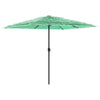 Garden Parasol with Steel Green 248x248x248 Y5P0