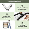 Folding Bed Rollaway Bed Portable Metal Guest Bed With 10cm Memory Foam Mattress