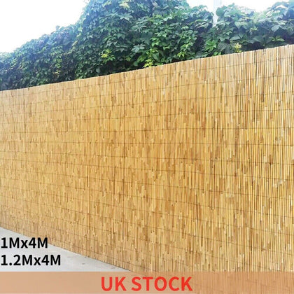 4M Natural Reed Garden Fencing Privacy Screen Outdoor Patio Fence Panels Barrier