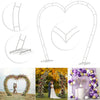 Wedding Square/Round/Arched Door Backdrop Stand Flowers Display Frame Metal Rack