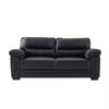 2 /3 Seater Sofa Black or Beige Faux Leather Modern Design Living Room Office