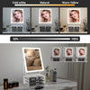 Hollywood Make up Mirror with Storage 3-Tier Jewelry Box LED Lighted Tabletop