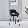2 X Bar Stools Velvet Breakfast Chair Kitchen High Counter Stool Pub Restaurant
