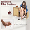 Rattan Shoe Cabinet 2-in-1 Shoe Storage Bench Freestanding Shoe Rack Cabinet