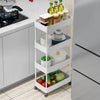 Kitchen Storage Stand Trolley Organiser Basket Fruit Vegetable Rack On Wheels