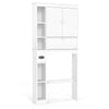 Over the Toilet Storage Cabinet Bathroom Storage Organizer-white