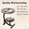 2 Tier Small Sofa Side Table Coffee End Round Table Shelf Living Room Bedroom