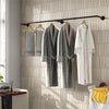 Heavy Duty Clothes Rail Pipe Garment Rack Wall Mounted Hanging Pole Fitting Room