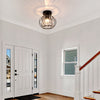 Modern Crystal Ceiling Light Fixture Mini Semi Flush Mount Chandelier Hallway UK
