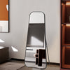 Full Body Length Mirror A Frame with Floor Standing Bracket Wall Mounted Hooks