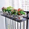 Metal Flower Holder Shelf Balcony Hanging Pots Basket Plant Garden Wall Storage