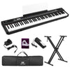 Mustar 88 Semi Weighted Keys Digital Piano Portable Keyboard Pedal Stand MIDI
