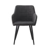 2× Kitchen Dining Chairs Velvet Faux Leather Fabric Padded Home Office Chair set