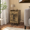 Nightstand Home Bedside Sofa Side Table Heavy-duty End Table w/ Charging Station