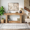 63-Inch Console Table, Farmhouse Wooden Entryway Sofa Table Behind the Couch