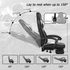 Computer Gaming Chair Ergonomic Executive Office Chair Massage Footrest Recliner