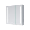 LED Bathroom Mirror Cabinet With Shaver Socket Demister Touch Sensor Double Door
