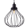 Industrial Floor Lamp Standing Lamp with Wire Cage Lampshade for Living Room