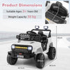 Toddler Electric Vehicle 12V Kids Ride On Car toys w/Remote Control-White